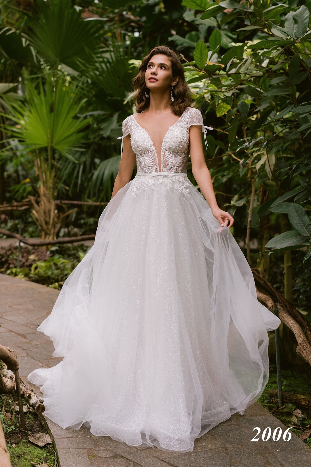 green emerald velvet dress GLS by Gloria GL3579 Prom Dress - White