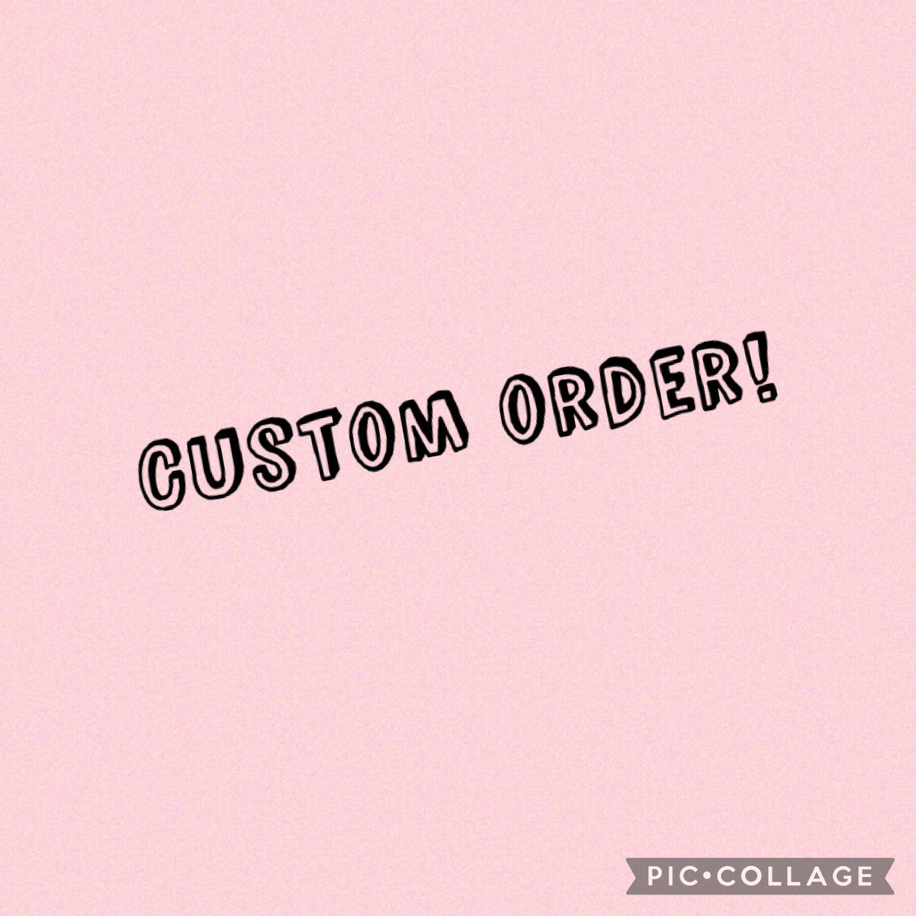Custom orders Etsy
