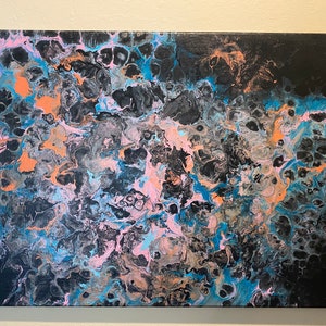 Acrylic Pour Painting &quot;Funky Coral Reef&quot;