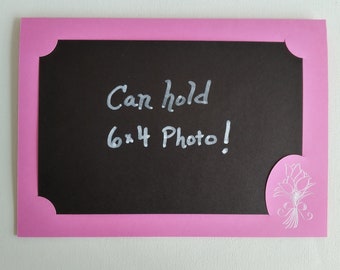 Tulip Photo Holder Card SVG, DIY 5x7 Card (Digital Download)
