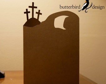 Easter Card SVG File, DIY Cutting Machine Template (Digital Download)