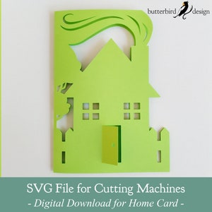 Home Karte SVG / Digitaler Download / DIY 7 in x 5 in Karte / Datei für Schneidemaschinen