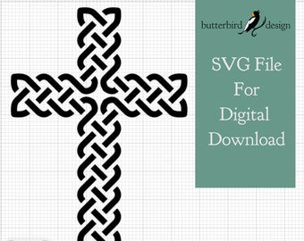 Celtic Knot Cross Vector for Vinyl / Digital Download SVG