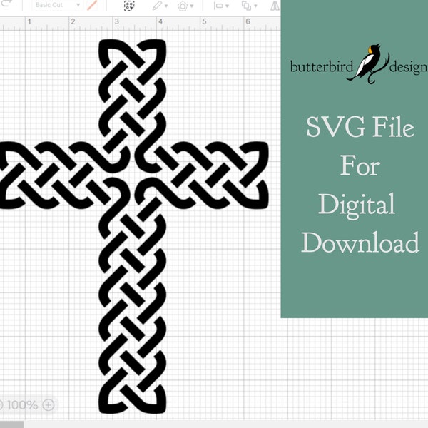 Celtic Knot Cross Vector for Vinyl / Digital Download SVG
