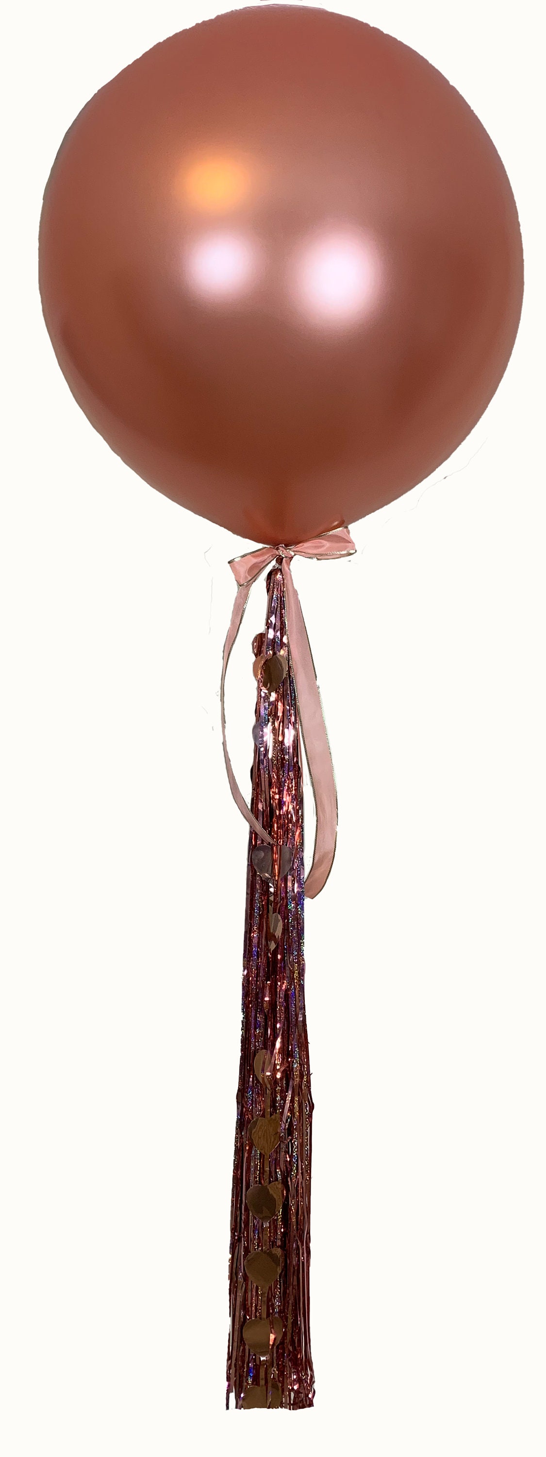 Jumbo Rose Gold Balloon With Tassel Tail Fringe Choose Your Etsy