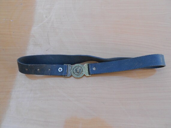Antique leather belt