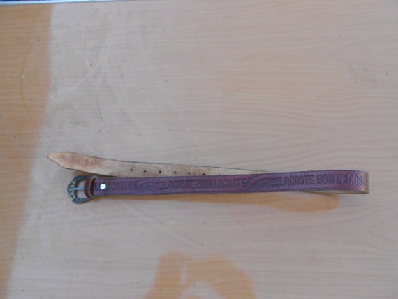 Antique leather belt
