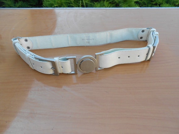 Antique leather belt