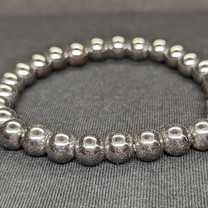 Hematite bracelet - 8 mm beads