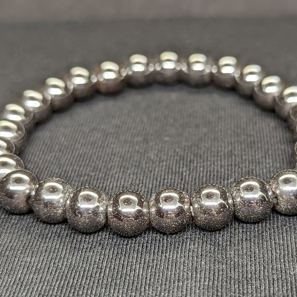 Bracelet Hématite - perles de 8 mm