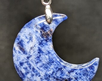 Sodalite Moon Pendant of your choice
