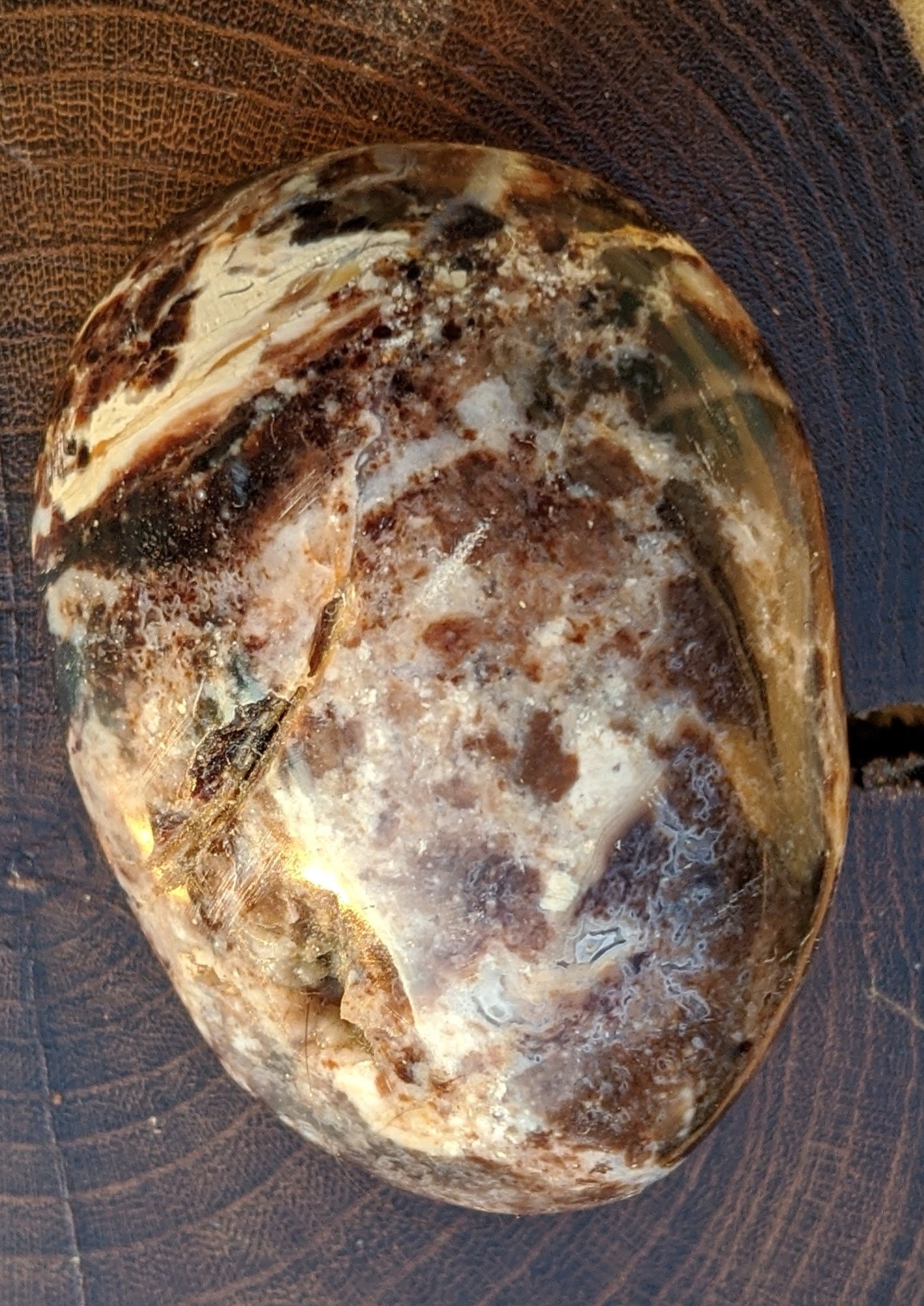 Galet Opale Noire de Madagascar