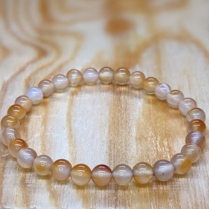 Carnelian bracelet - 6 mm beads