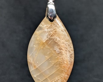 Peach Moonstone Pendant