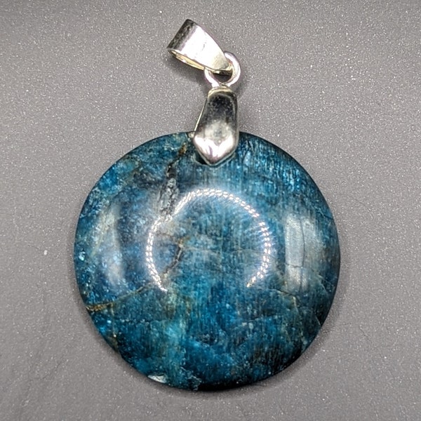 Pendentif Apatite bleue