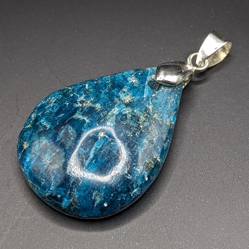 Pendentif apatite bleue image 4