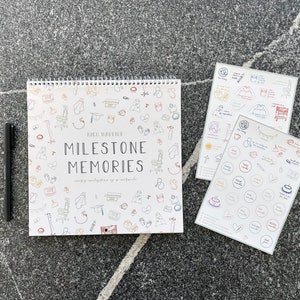 Milestone Memories NICU Baby Calendar, NICU Baby Book, NICU Baby's First Year, Nicu Milestone Stickers