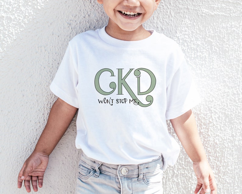 Kidney Transplant Warrior One Kidney Toddler Shirt Kidney Anatomy Shirt LEFT Kidney CKD Won/'t Stop Me Toddler Tee