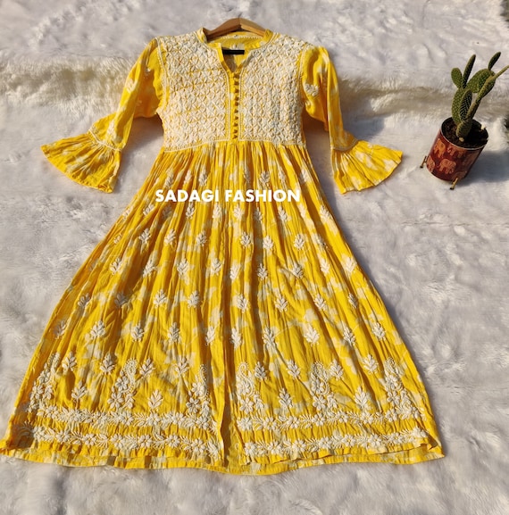 Women's Printed Cotton Kurti... | Fancy kurti, Pakistani dresses casual,  Kurti