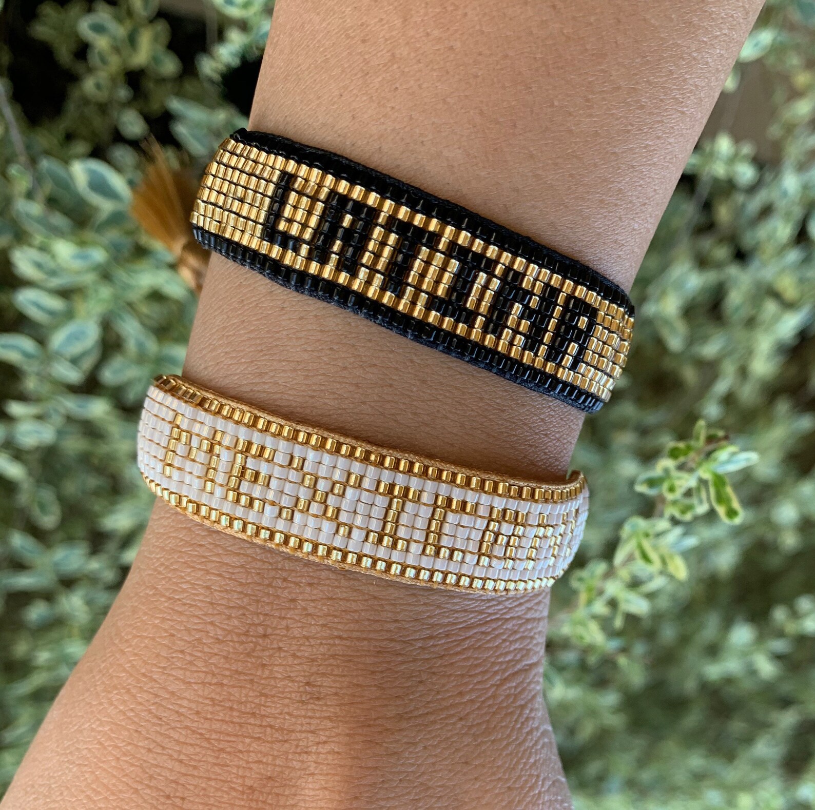 Latina beaded bracelet handmade Etsy España