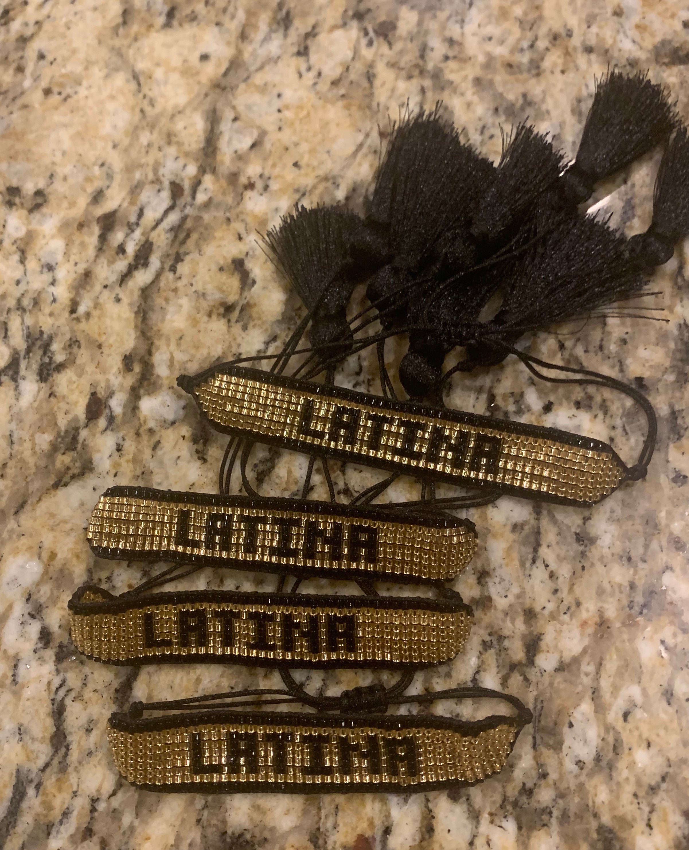 Latina beaded bracelet handmade Etsy