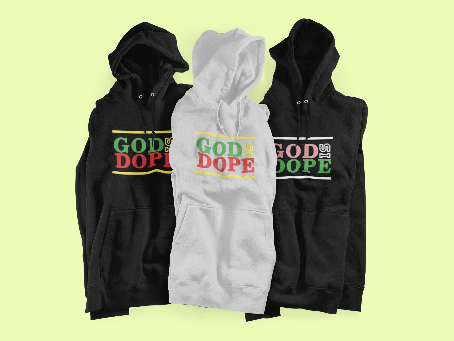 Dios es drogado / Dios es bueno / Dios es grande / Sudadera | Etsy España