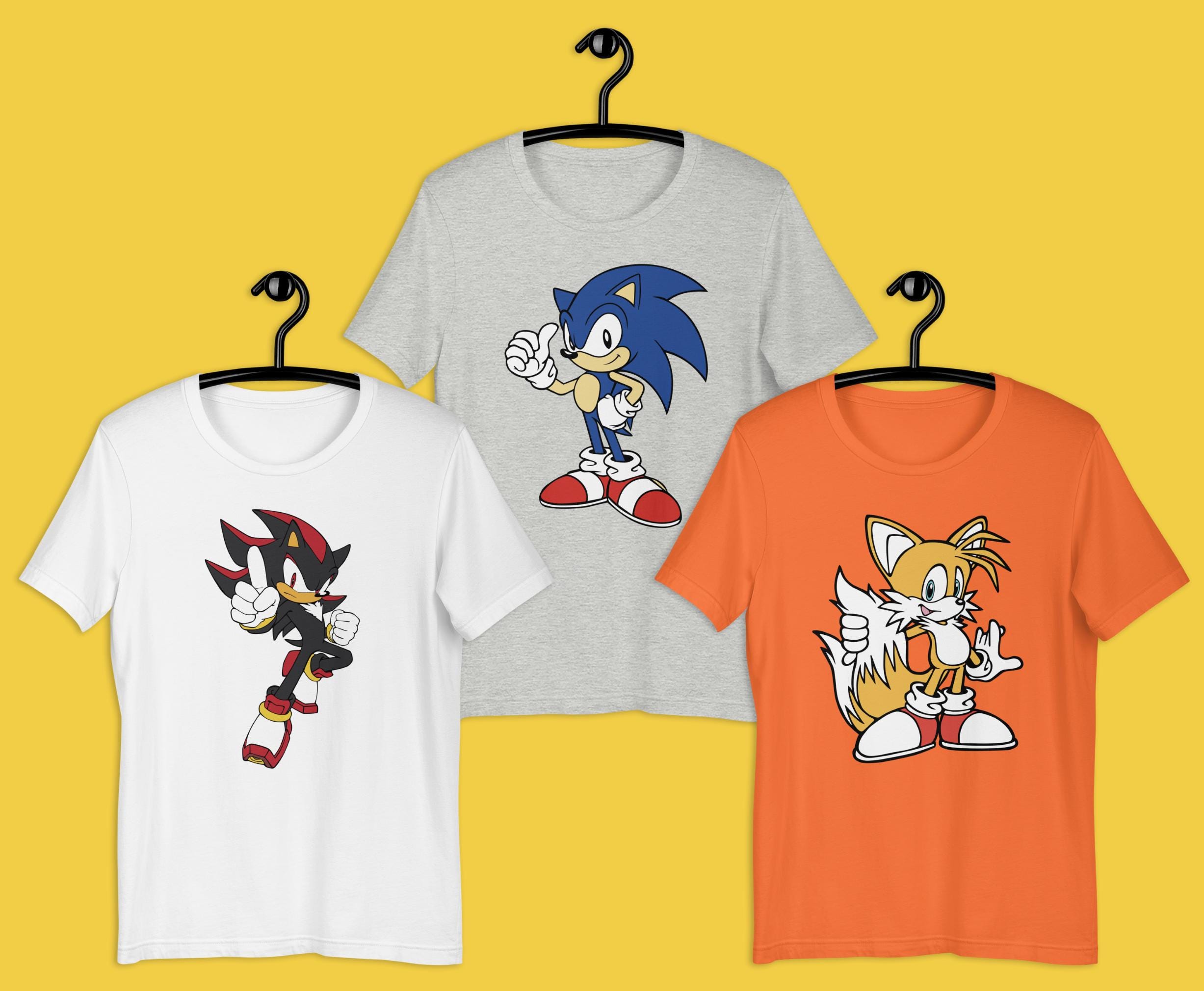 Sonic the Hedgehog SVG Pack: Shadow, Knuckles, Amy & Tails Cut Files ...