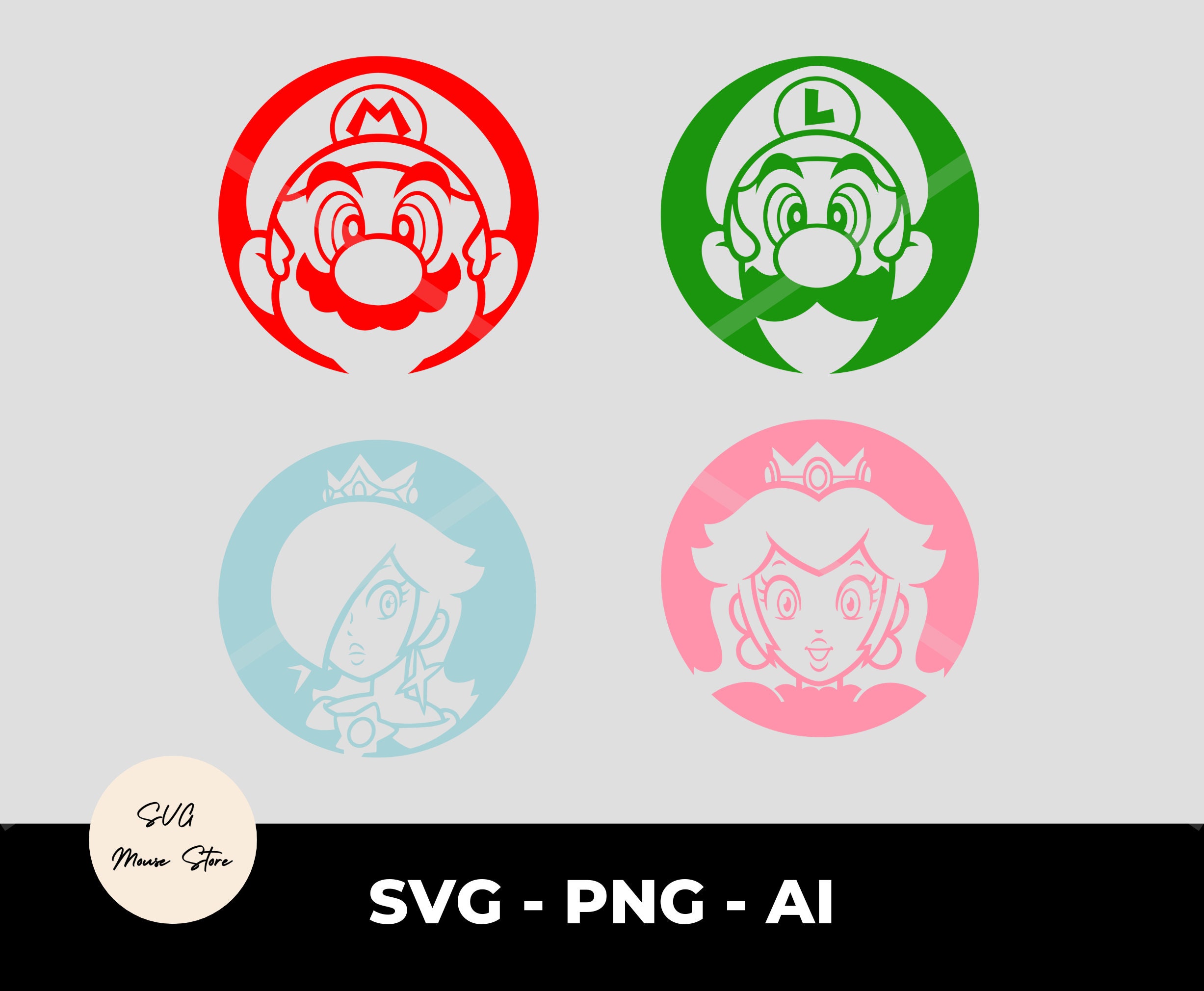 Heroes Inc. Super Mario Luigi Logo Motif Bandana