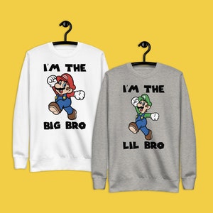 Mario Brothers-bundel, Big Bro, Lil Bro, digitale download, png, Super Mario SVG voor Cricut Cut-bestand