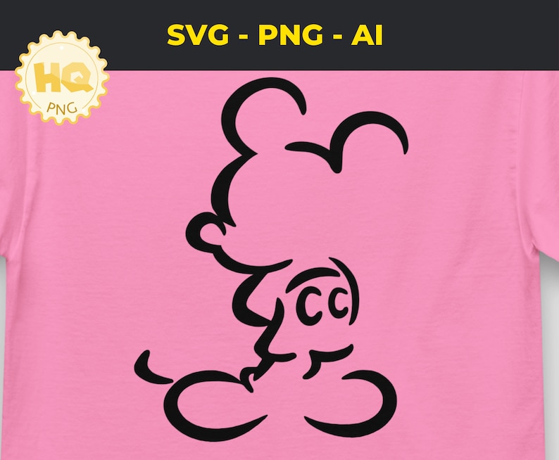 Ratón SVG PNG, silueta de contorno digital svg, archivo de corte Cricut ...