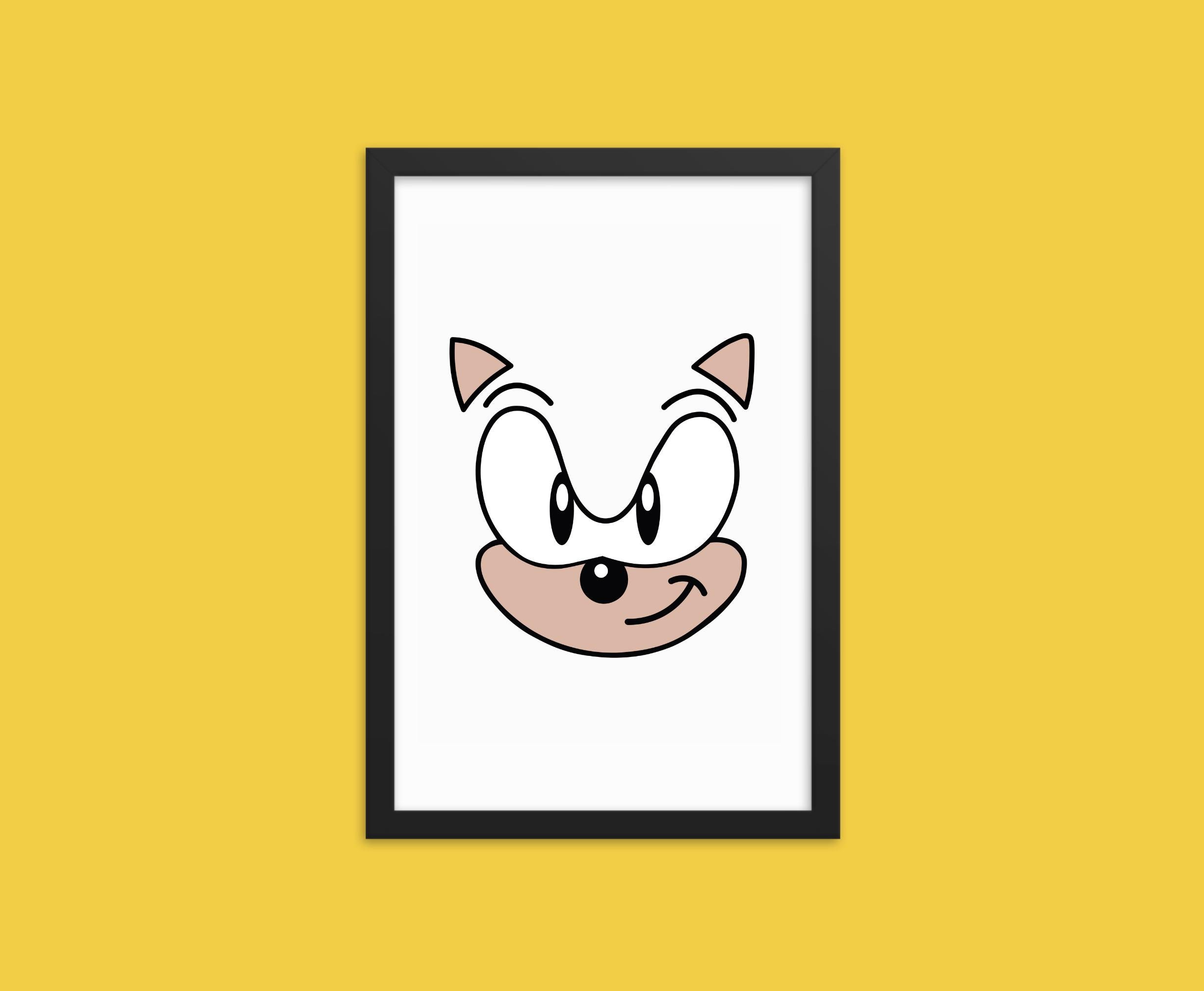 Sonic, Knuckles y Tails Face SVG: Archivos de corte en capas (Descarga ...