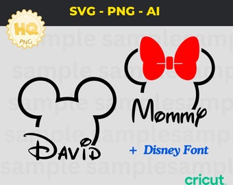 Customize Mickeyy Family Trip 2024 SVG Template, Mom Dad SVG, Customize Gift Svg, Cartoon Disneyy Font, Mouse Alphabet SVG Cut File Birthday
