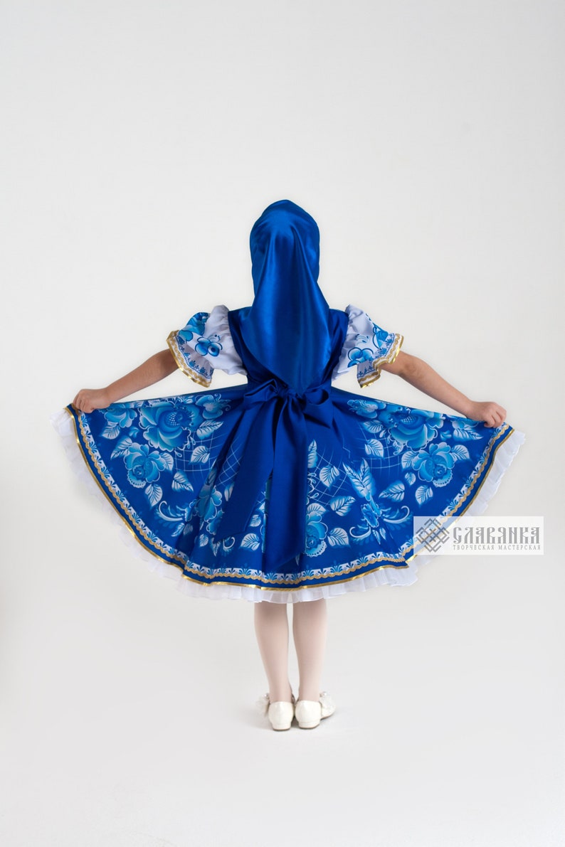 Russian Folk Costume for Girl Russian Folk Costume Dress in Etsy