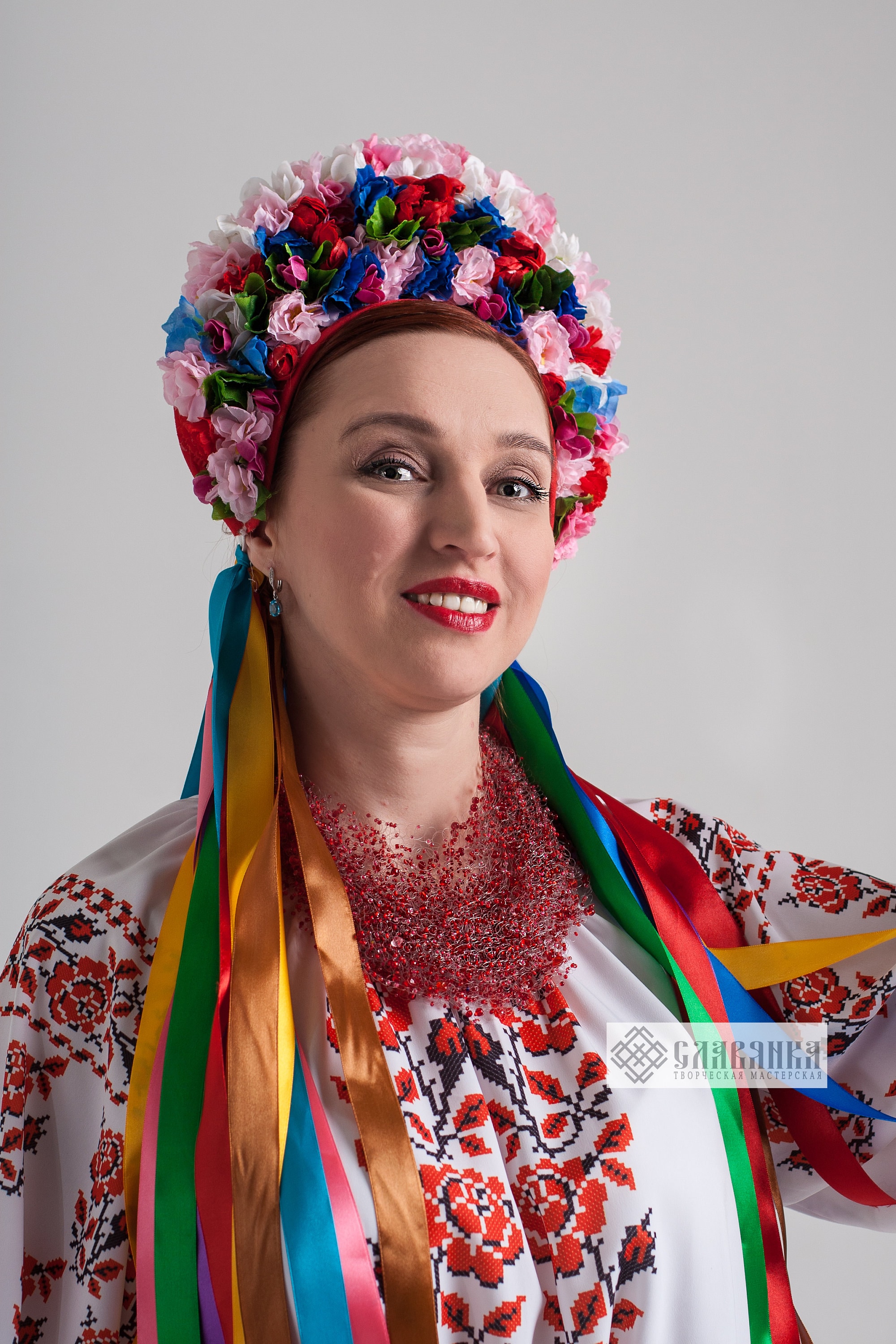 Ukrainian Wreath With Ribbons National Ukrainian Wreath Etsy