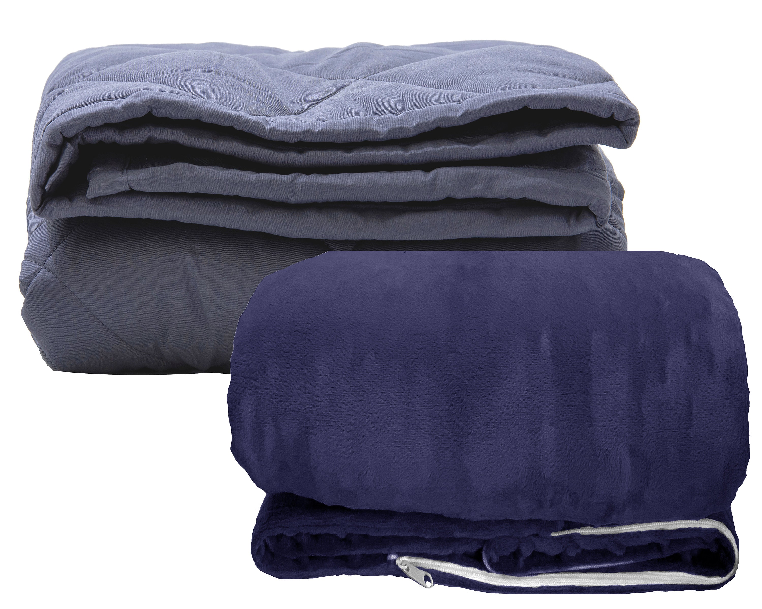 Weighted Blanket With Removable Cover 5 10 15 20 Lbs Etsy