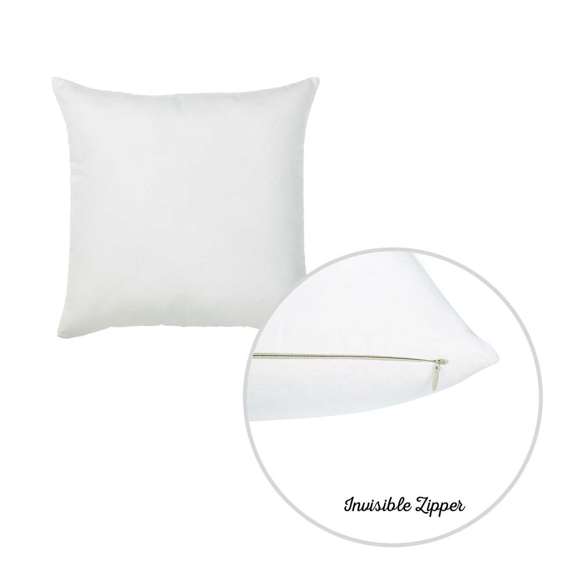 White Square Throw Pillow Cover Set of 4 Sizes Etsy