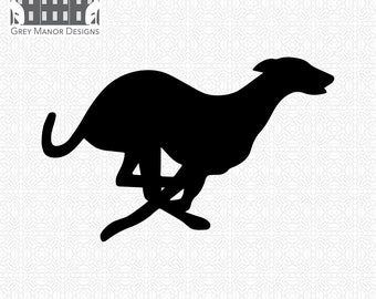 Greyhound Running - Printable/Cuttable - File Types .ai, .eps, .pdf, .jpg, .png, .svg