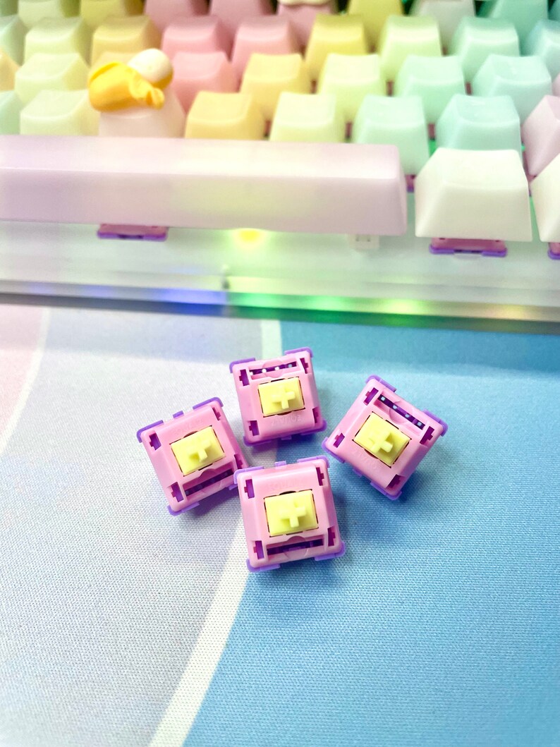 Banana Split Switches Mechanical Keyboard Keycaps Pom Gold Etsy Australia