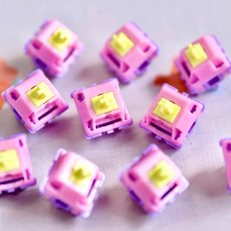 Banana Split Switches Mechanical Keyboard Keycaps Pom Gold Etsy Singapore