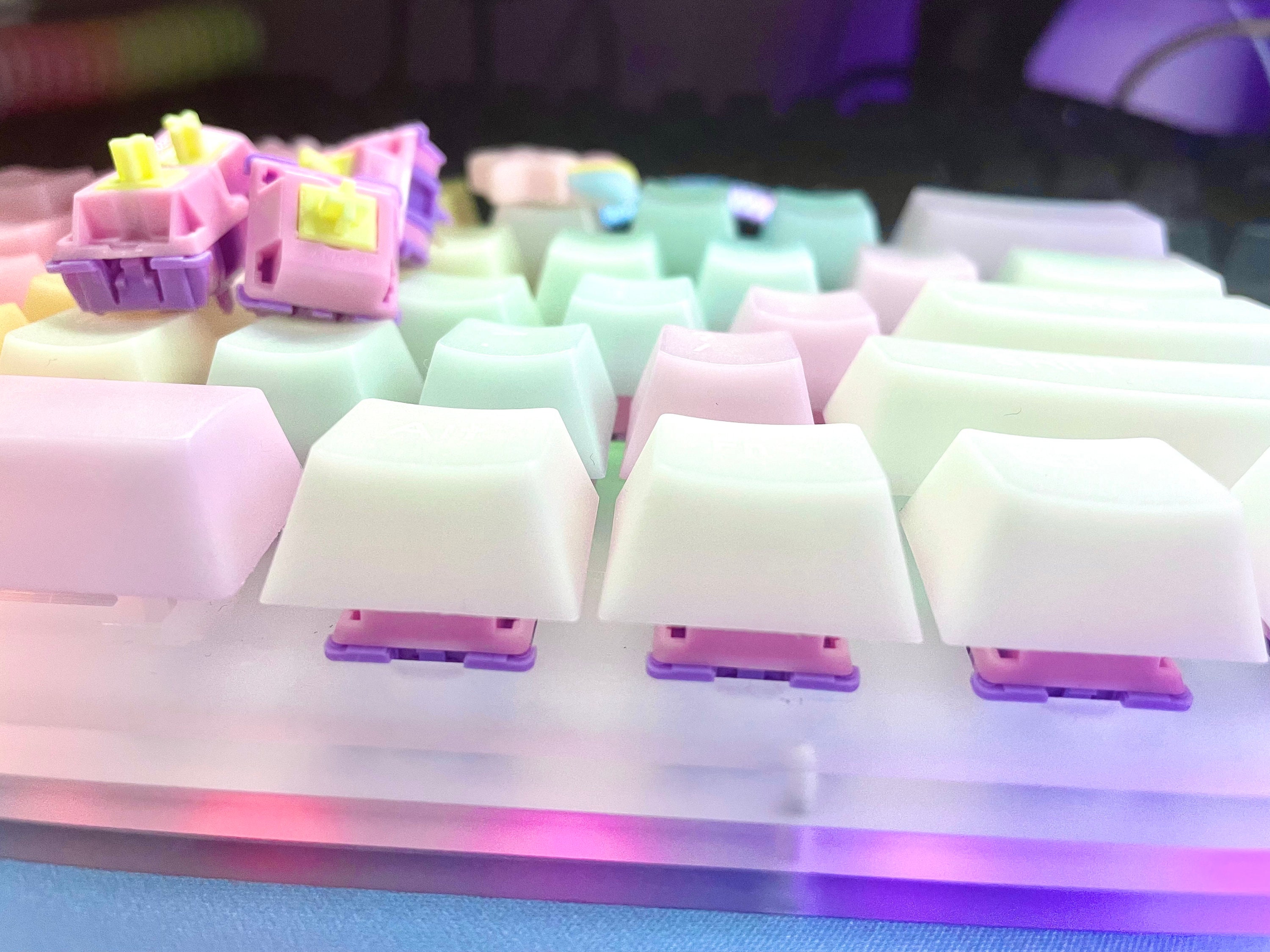 Banana Split Switches Mechanical Keyboard Keycaps Pom Gold Etsy Singapore
