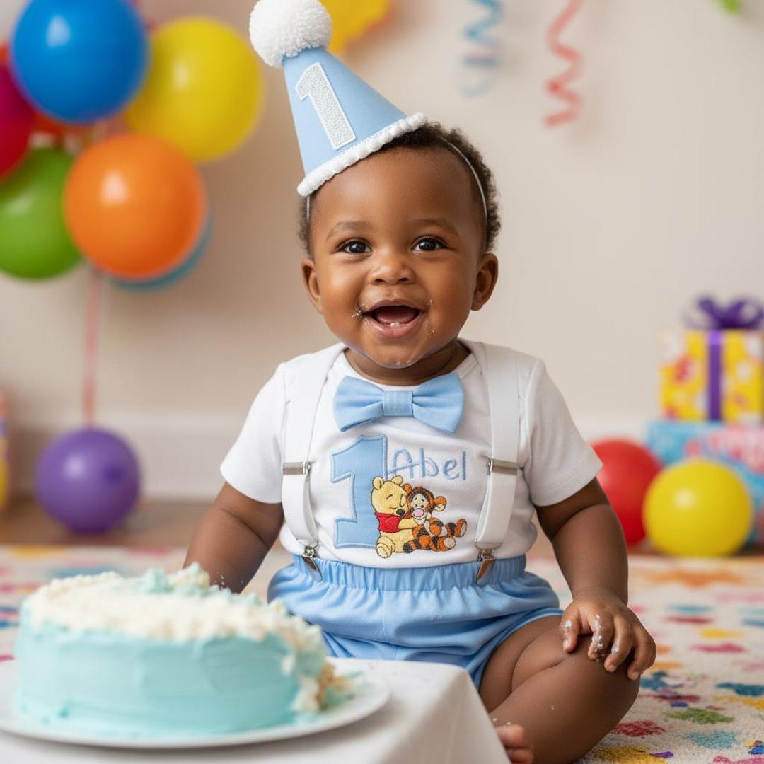 Honey Bear First Birthday Outfit – Personalised Baby Cake Smash Set - Etsy
