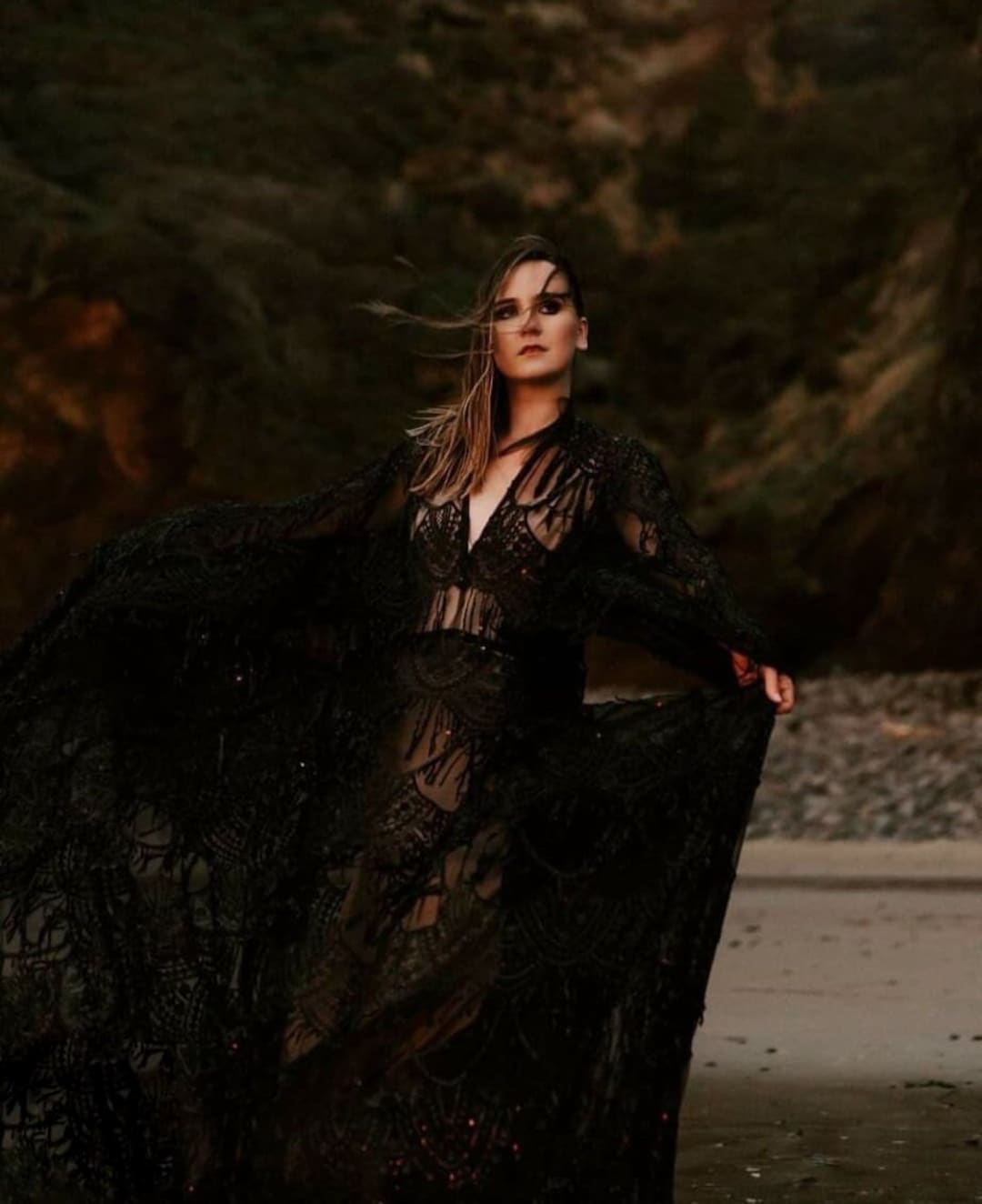 14787 Black Tassel Sequins Gatsby Dress