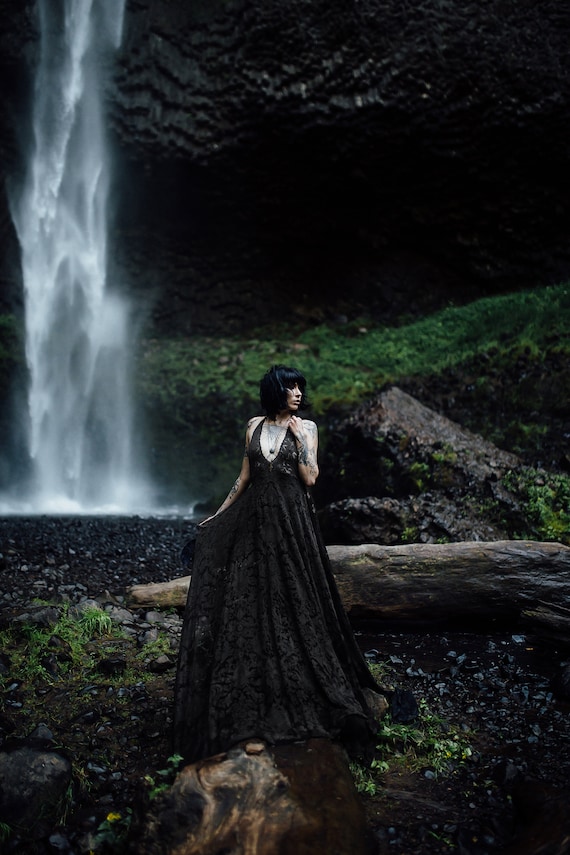 knit lace wedding dress Olive