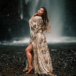 PREORDER the Original Gold Gatsby Dress Sequins Wedding Dress