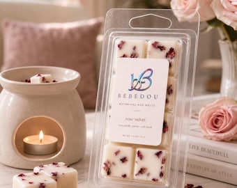 Velvet Rose & Oud Handgemachte stark duftende Sojawachs schmilzt Snap Bars, lang anhaltende Parfümwachs schmilzt, natürliches Sojawachs