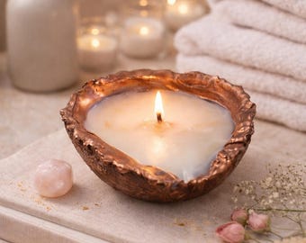 Coconut Shell Candle | Luxury Coconut Soy Candle | Aesthetic Home Decor | Spa Scent Candle | Handmade UK Gift