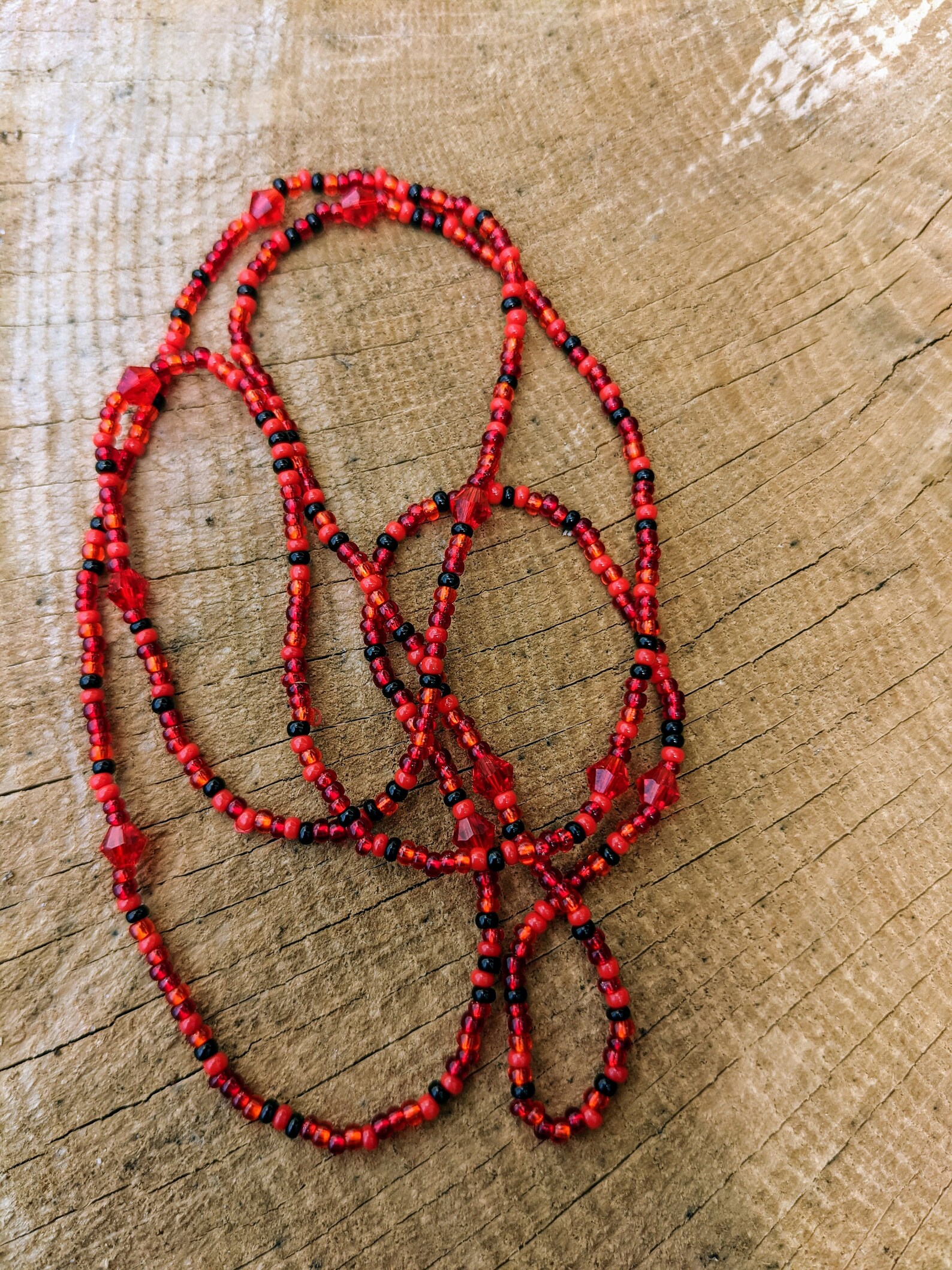 aesthetic seed bead necklace