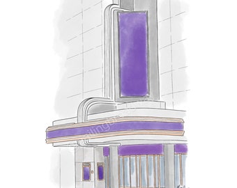 Broadway Theatre Illustration NYC - Cinderella