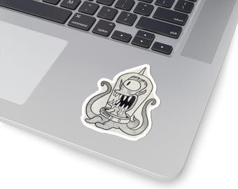 Simpsons Kodos Alien Sticker: Fun Laptop Decal