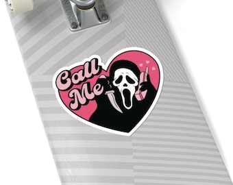 Scream Ghost Face Sticker | Call Me Girly Phone Decal